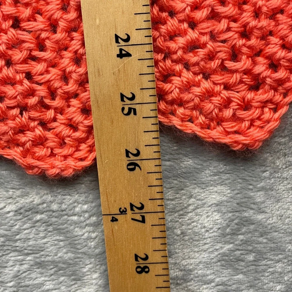 Handmade‎ Crochet Rainbow Chevron Baby Blanket and Hat Set 26x20